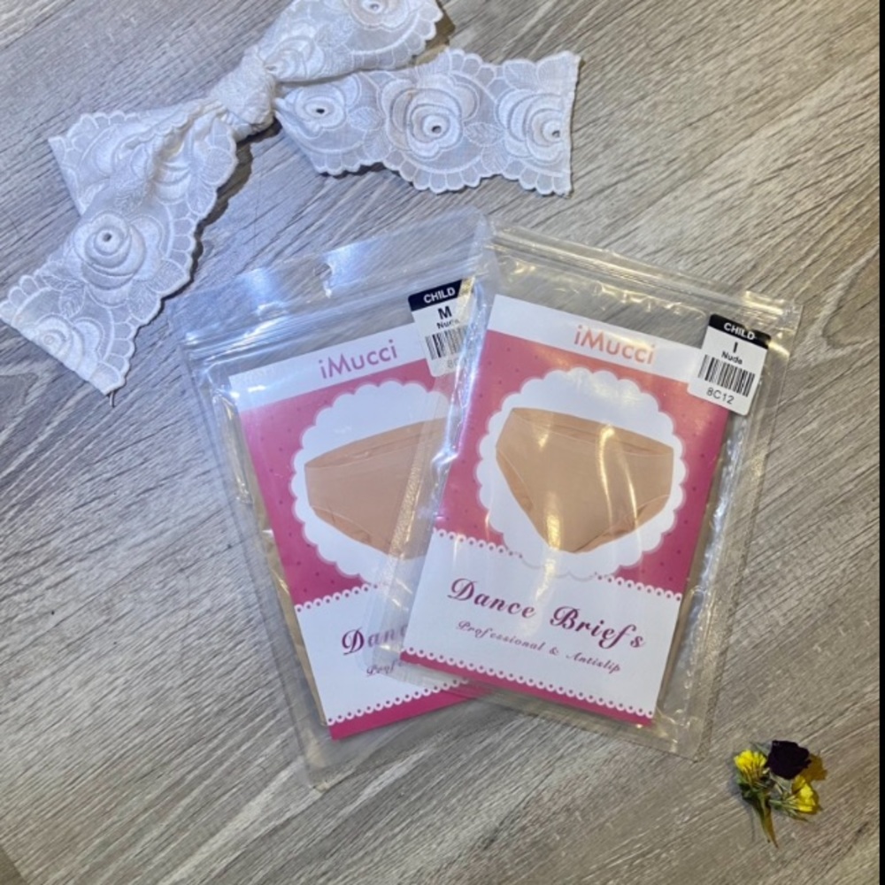 SOLD!!! New Ballet Dance Briefs - Child Size S and M